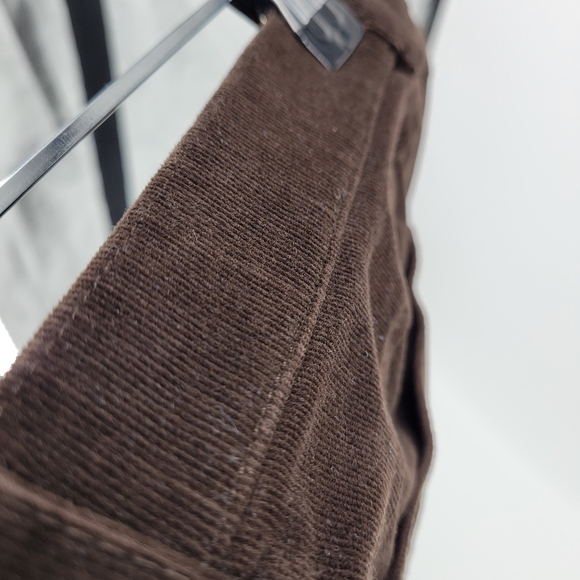 Tribal womens flat front dark brown corduroy pants Slacks size 10 P - Picture 5 of 10